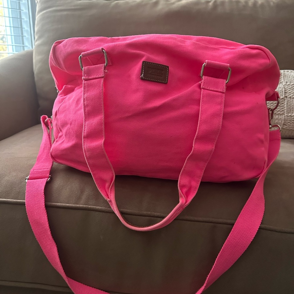Victoria's Secret Neon Pink Travel Bag